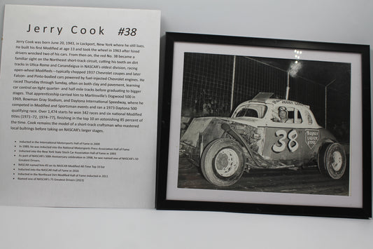 Early Modified NASCAR Photographs 1963-69 featuring Hall of Fame Jerry Cook