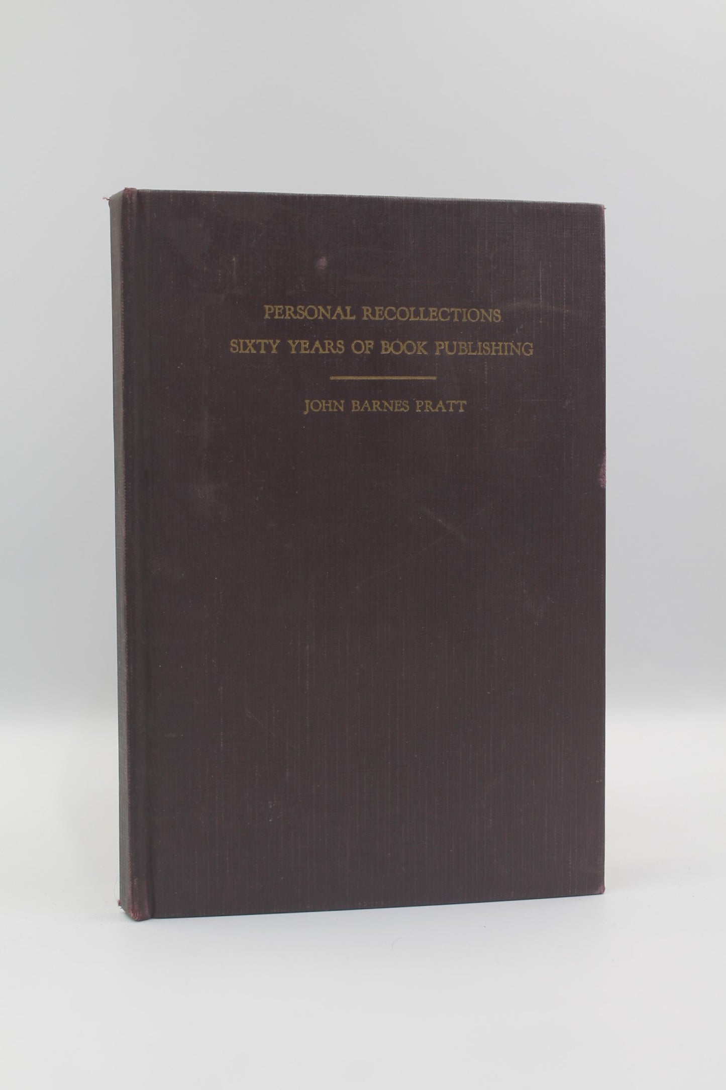 Personal Recollections Sixty Years of Book Publishing