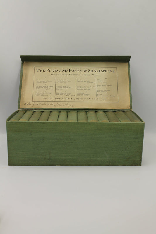 The Plays and Poems of Shakespeare, The Outlook Edition, complete in thirteen volumes.
