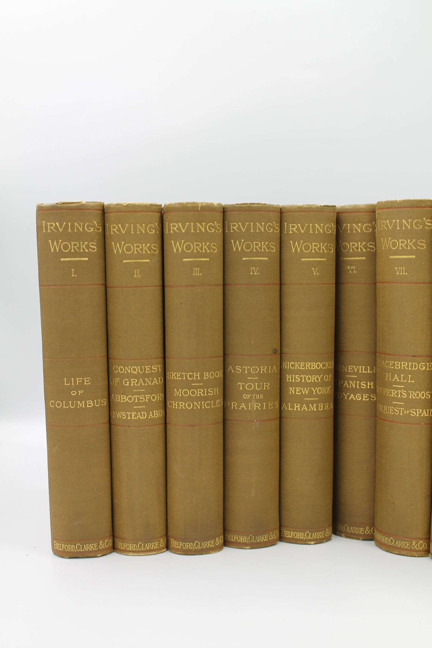 Irving's Works (10 volumes)