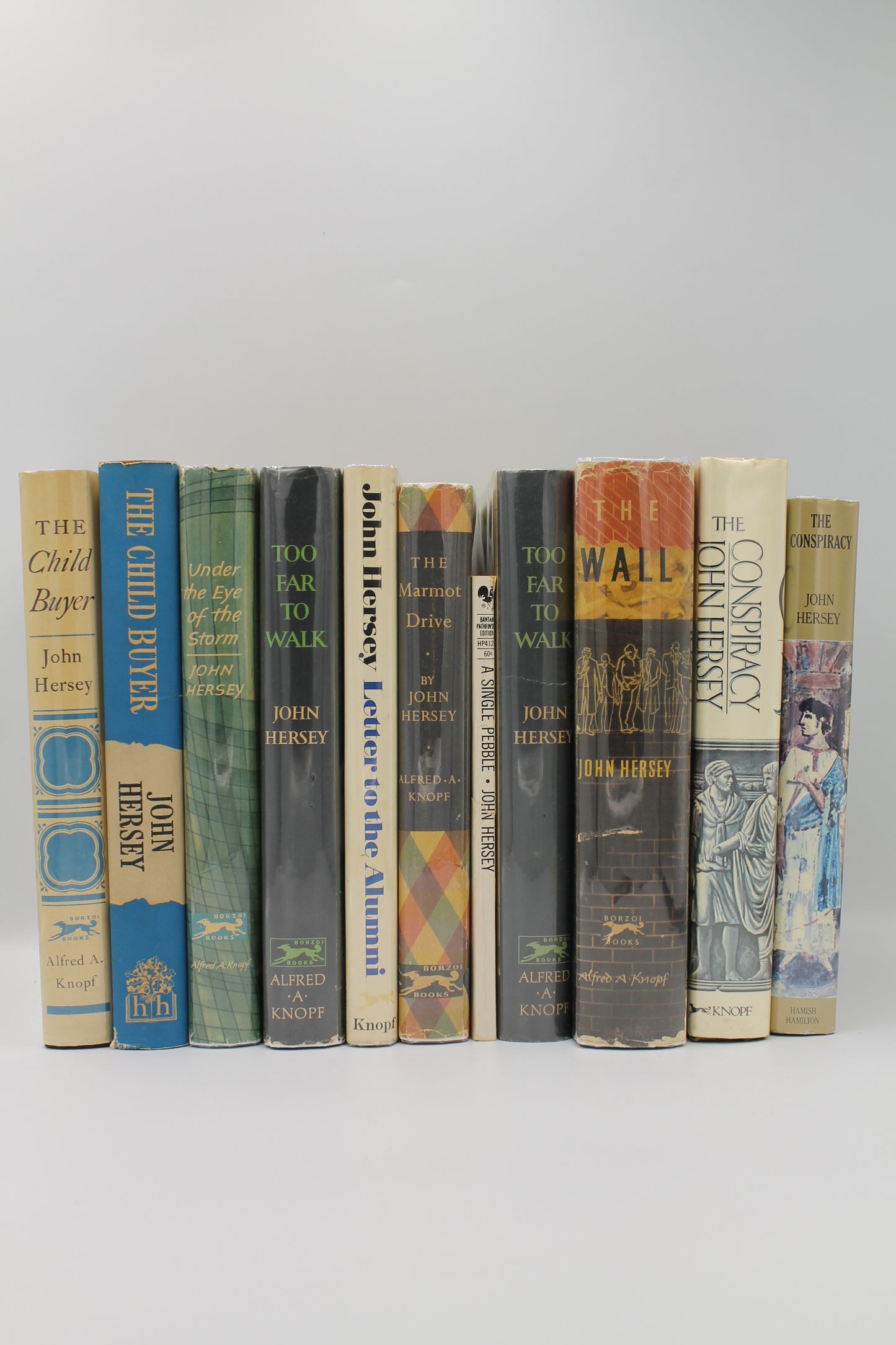 Ten John Hersey titles - all inscribed association copies