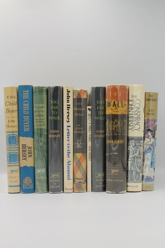 Ten John Hersey titles - all inscribed association copies